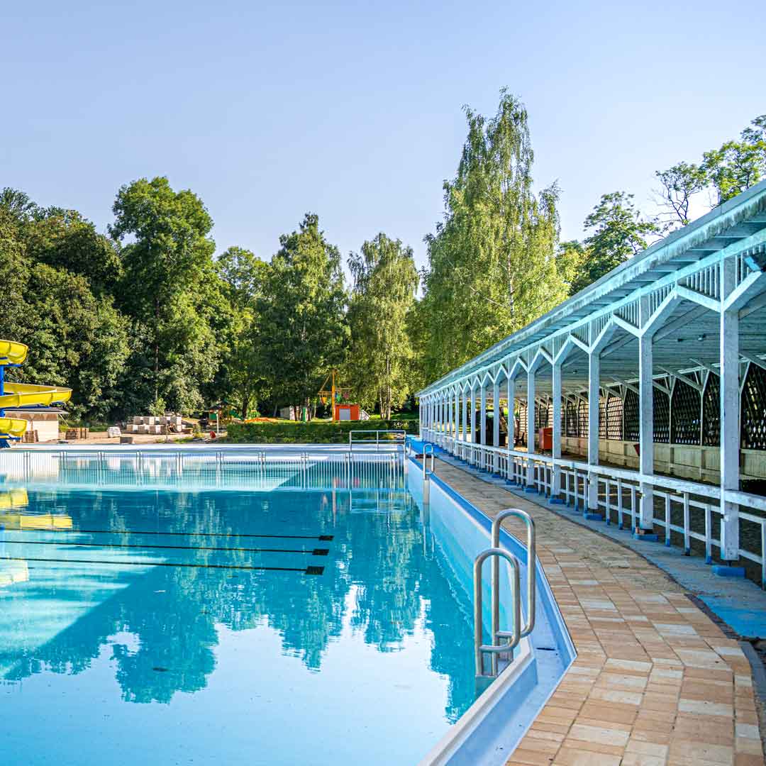 Rastenberger Waldschwimmbad, Wandelhalle